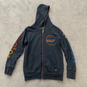 Aviator Nation kids zip up sweatshirt